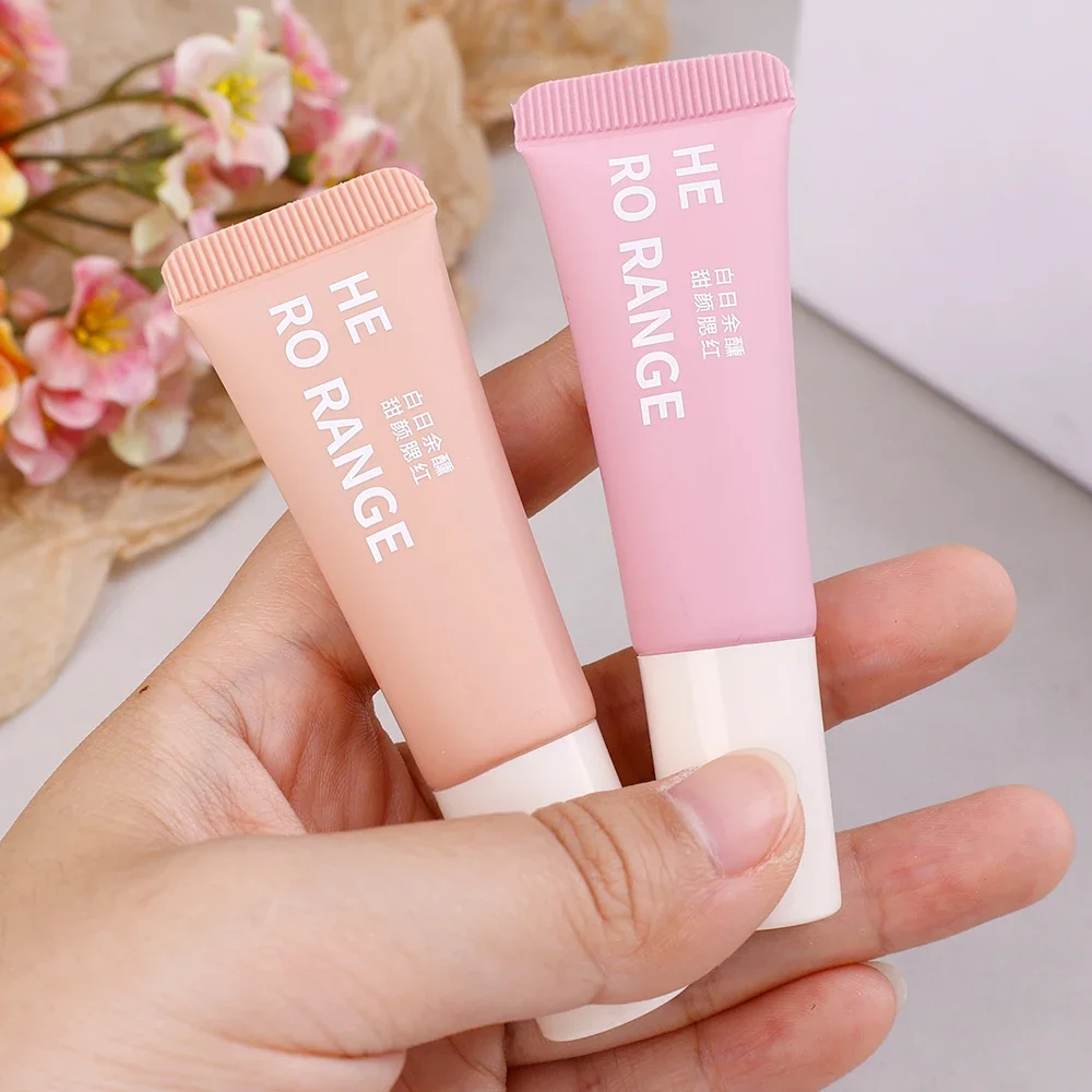 Moisturizing Liquid Blush กันน้ํายาวนานสี Rendering Natural Brightening Cheek Rouge ครีมกํามะหยี่ Facial Blush เครื่องสําอาง