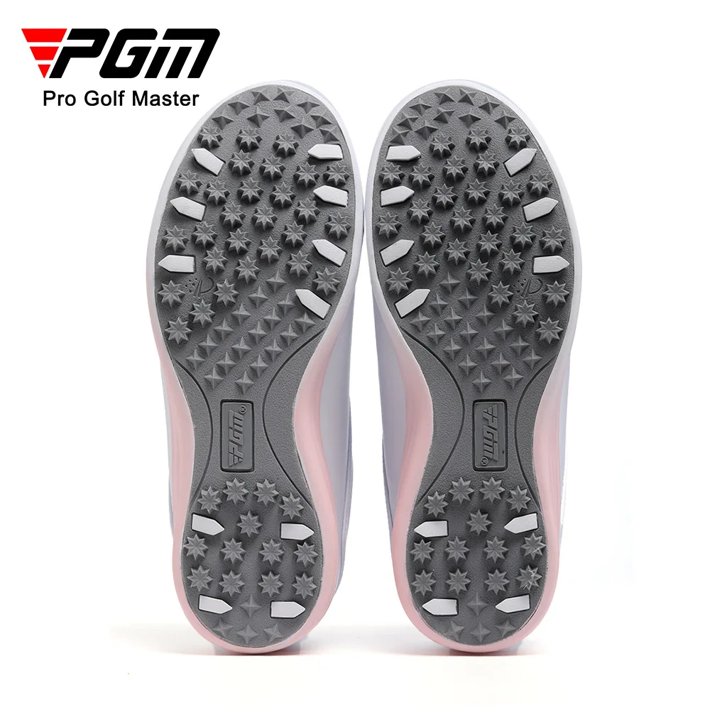 PGM Golf Shoes Women's Gradient Waterproof Superfiber Anti Side Slipping Lightweight Knob Comfortable Cushioning Nail free Shoes