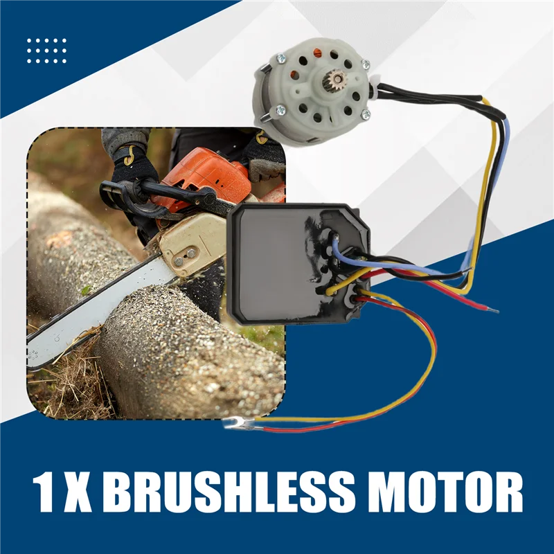 AD23-Беспроводная электрическая бензопила, обновленная замена бесщеточного двигателя для цепной пилы, одноручная пила, простая в использовании