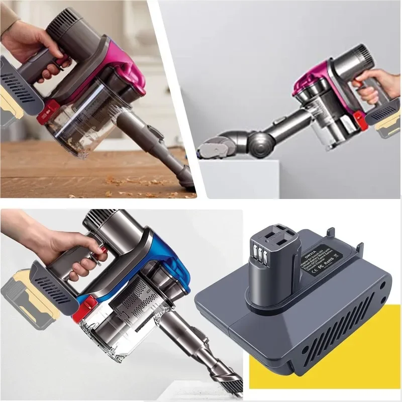 محول MT31A BOS31A DW31A MIL31A يتحول إلى مكانس كهربائية دايسون من النوع A لبطارية ماكيتا/بوش/ديوالت/ميلووكي 18/20 فولت