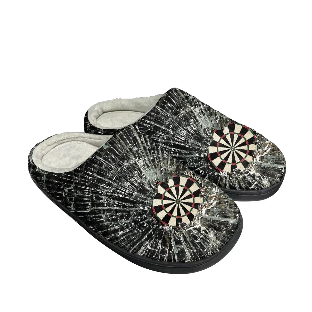 Hot Cool Fashion Darts Board Cotton Custom Slippers Mens Women Teenager Plush Casual Keep Warm Shoes Thermal Comfortable Slipper