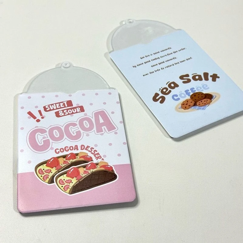 2pcs Cute Cartoon Cake Photocard Holder Polaroid Photo Storage Case Simple 3 Inch Kpop Idol Card Protector image 4