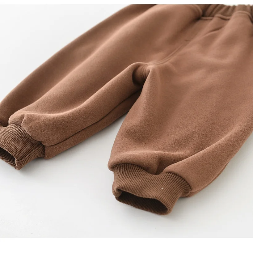 جديد الشتاء الطفل السراويل 6M-3T عالية الخصر الرضع الفتيات Sweatpants فضفاضة الدافئة الفتيان طفل أطفال الصوف مبطن السراويل