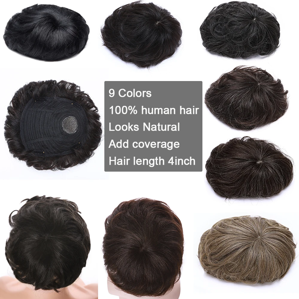 SEGO 16x19cm Human Hair Toupee
