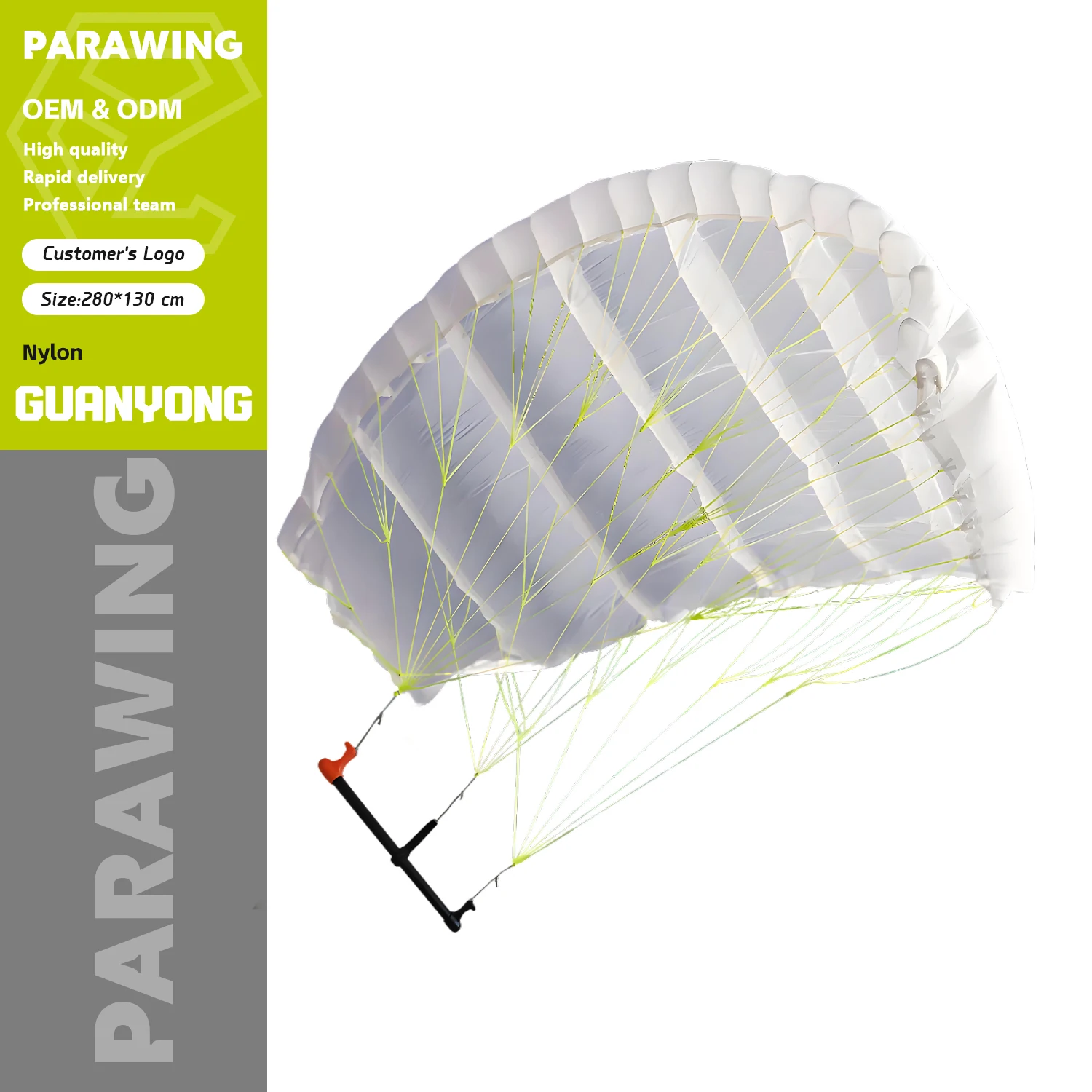 

Parawing 4.5M White Kitesurfing Beginners Surfing Skateboard Teaching Kite Wind Foil Paraglider Downwind Surfboard Ocean