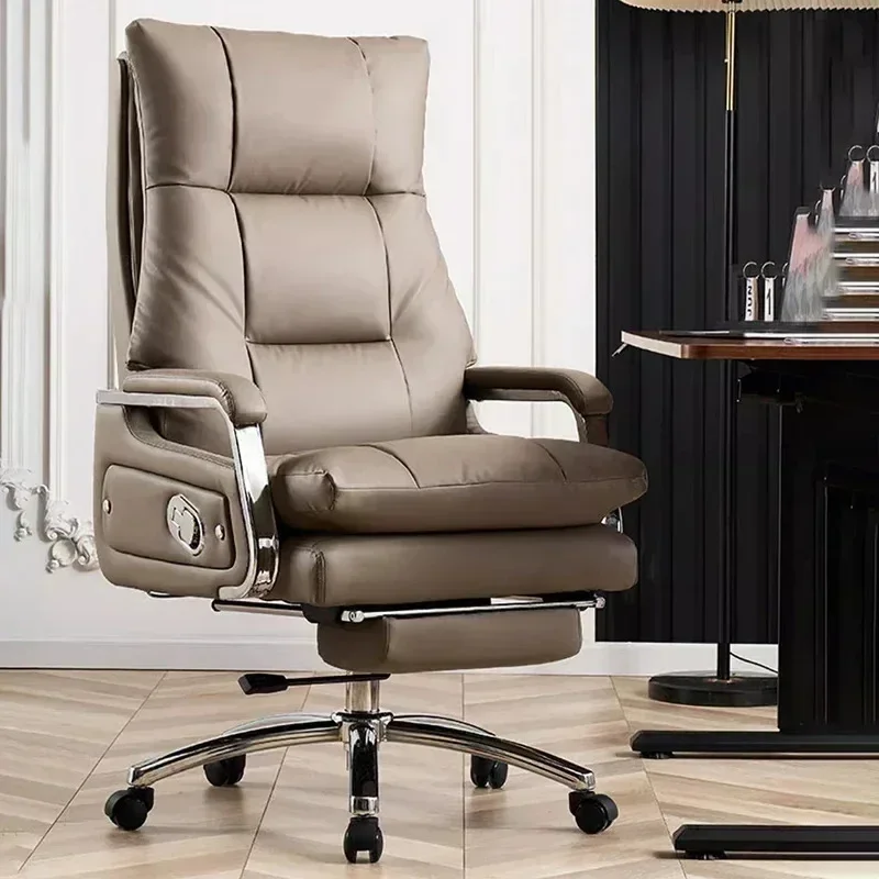 Sillas de oficina ergonómicas de mano, sillón reclinable nórdico para conferencias, jefe, sillones relajantes, asiento móvil, muebles de oficina Cadeira Presidente