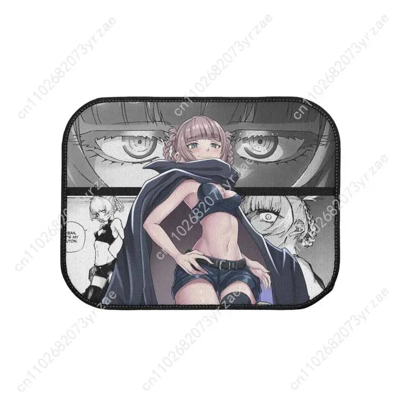 Nazuna Nanakusa 4 قطعة الحصير سيارة عالمية جميع المواسم المألوف السيارات الداخلية ماصة عدم الانزلاق قابل للغسل الحصير سيارة #3