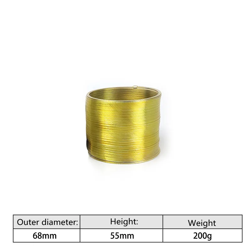 FINEWE OD 68mm Height 52 mm Gold Magic Metal Originals Walking  Slinkys Toy Compression Spring