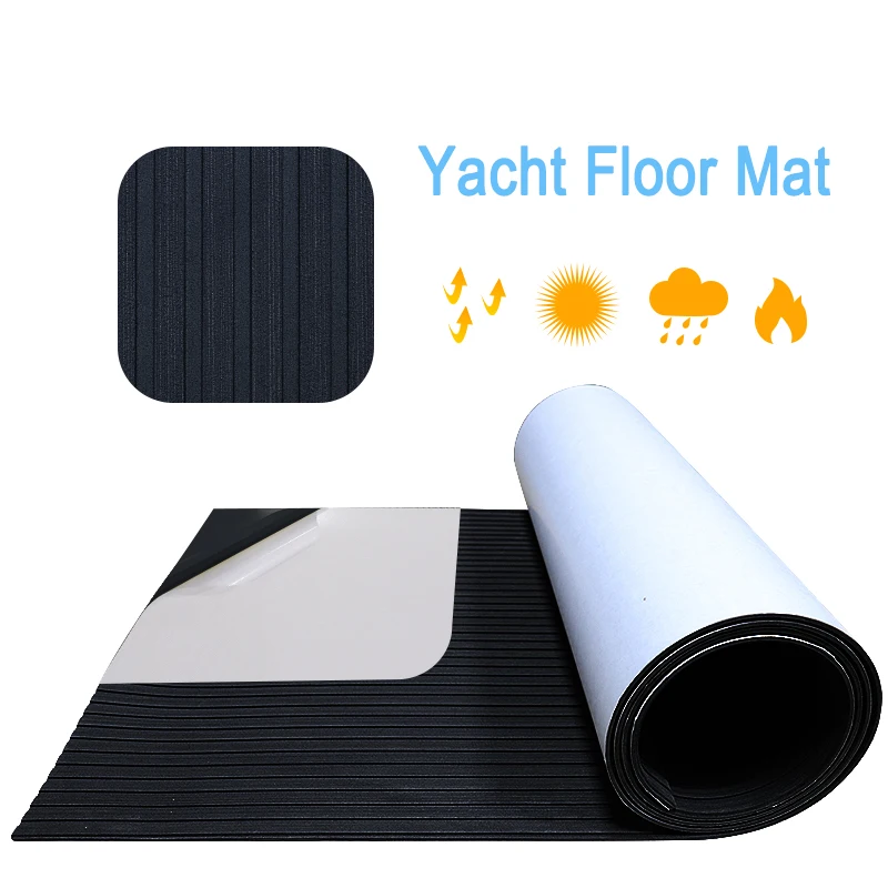 1200*300*5mm Eva Boat Flooring Decking Sheet Surfboard Traction Pad Yacht Non-Slip Mat Fishing Kayak Inflatable Boat Floor Mat