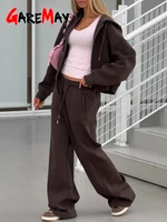 Fashion Women's Summer Tracksuit with A Zipper Pants Cotton Pink Two Piece Set Women Classic Red Tracksuit for Women with A Hood - Image 6