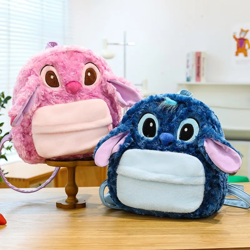 

Stitch Cartoon kids backpack Bag cute Plush backpack Gifts for Boy Girl children