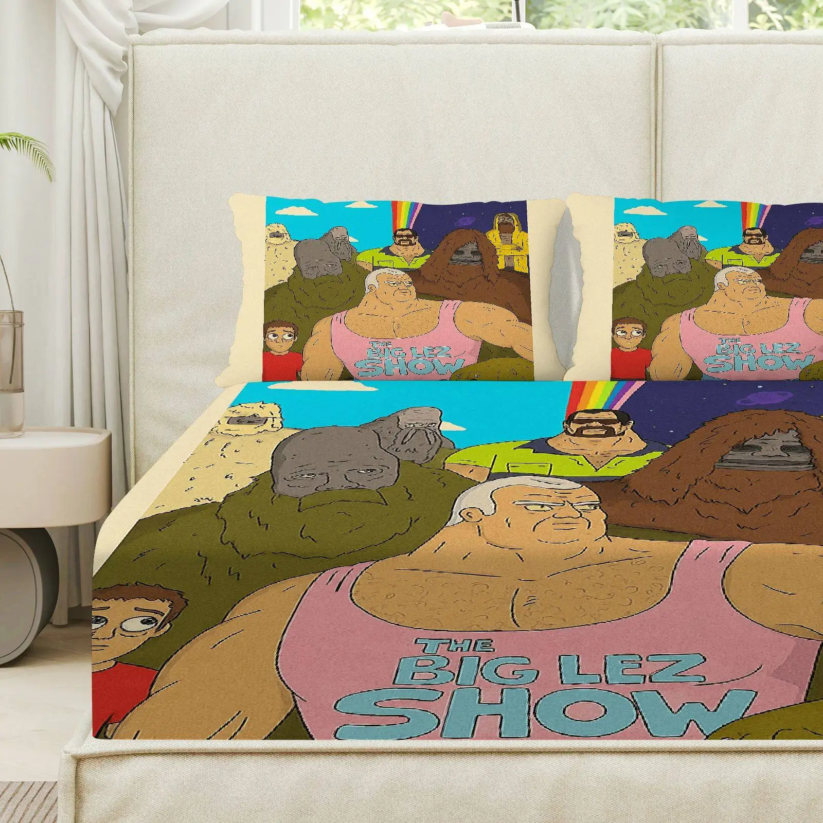 Customize Three-Piece Set of Fitted Sheets for an Adventurous Cosmic Theme, Including One Fitted Sheet And Two Pillowcases, Insp