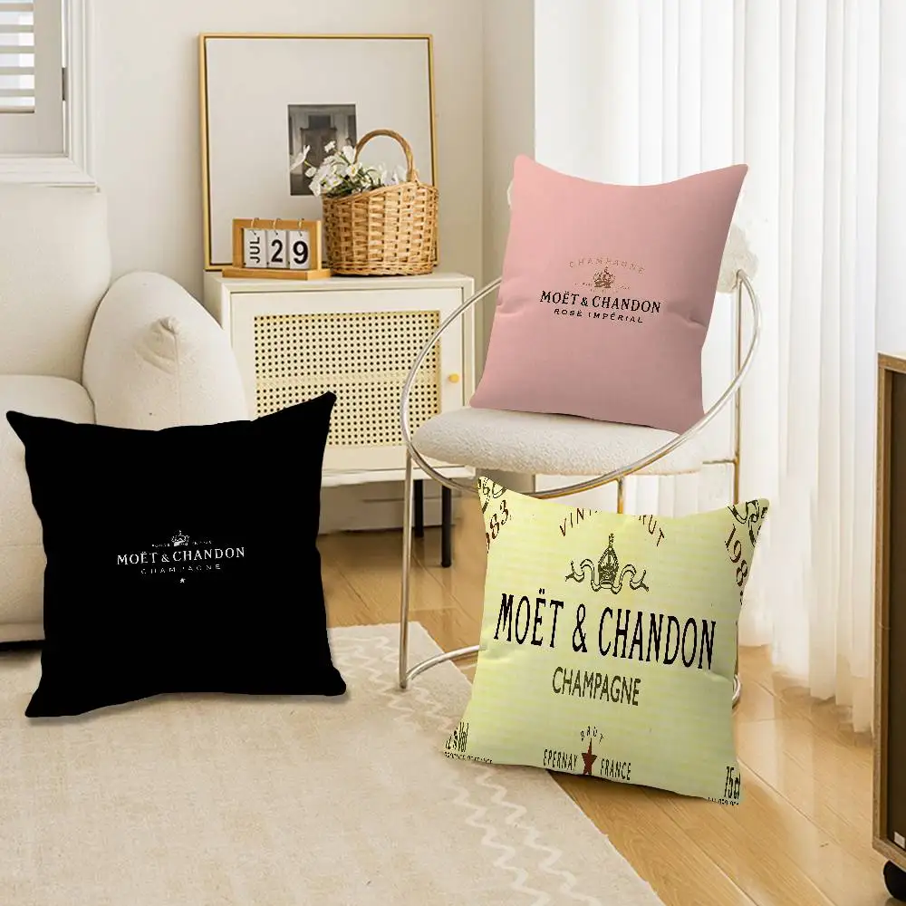 Capa de almofada da marca M-Moet C-Chandon, decoração estilo fazenda, capas de almofadas para decoração de sofá