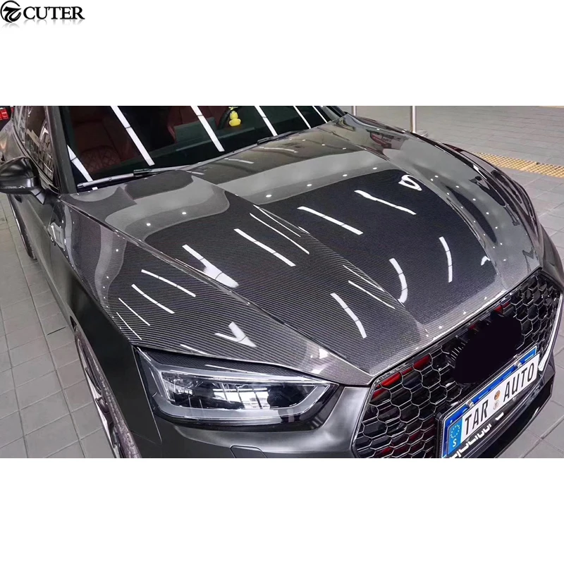 A5 S5 RS5 Original Style Carbon Fiber FRP Engine Hood Bonnet Cover for Audi A5 Rs5 Coupe Sportback Car Body Kit 2019