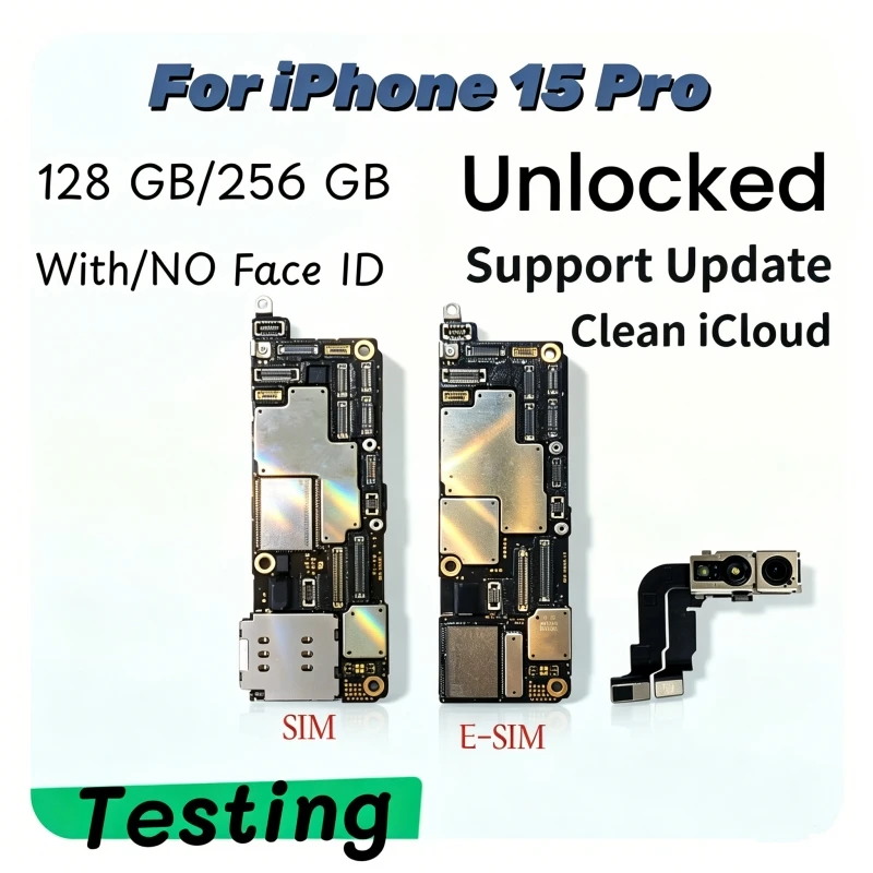 iPhone15Pro 基板 128GB 電源OK iCloudロック Fully Tested Logic Board For iPhone 15 Pro Motherboard 128GB 256GB