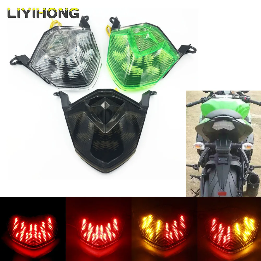 For Kawasaki Ninja ZX-10R ZX-10R 6R 2008 2009 2010 08 Rear Tail Light Brake Turn Signals Integrated LED Light Motorcycle light