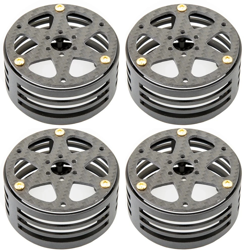 แรดคาร์บอนไฟเบอร์อะลูมิเนียม2.2นิ้วน้ำหนักเบา mobil RC ตีนตะขาบล้อ SCX10แกน RR10 RBX10