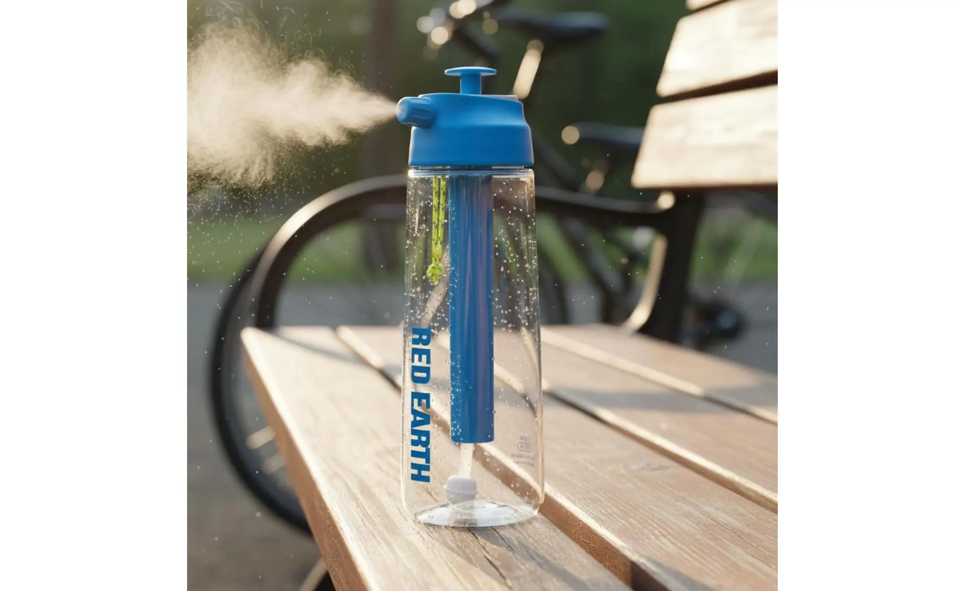 Sports Spray Bottle Large Capacity Spray Water Bottle Outdoor Gear 2-in-1 Carry Loop for Children, Cycling