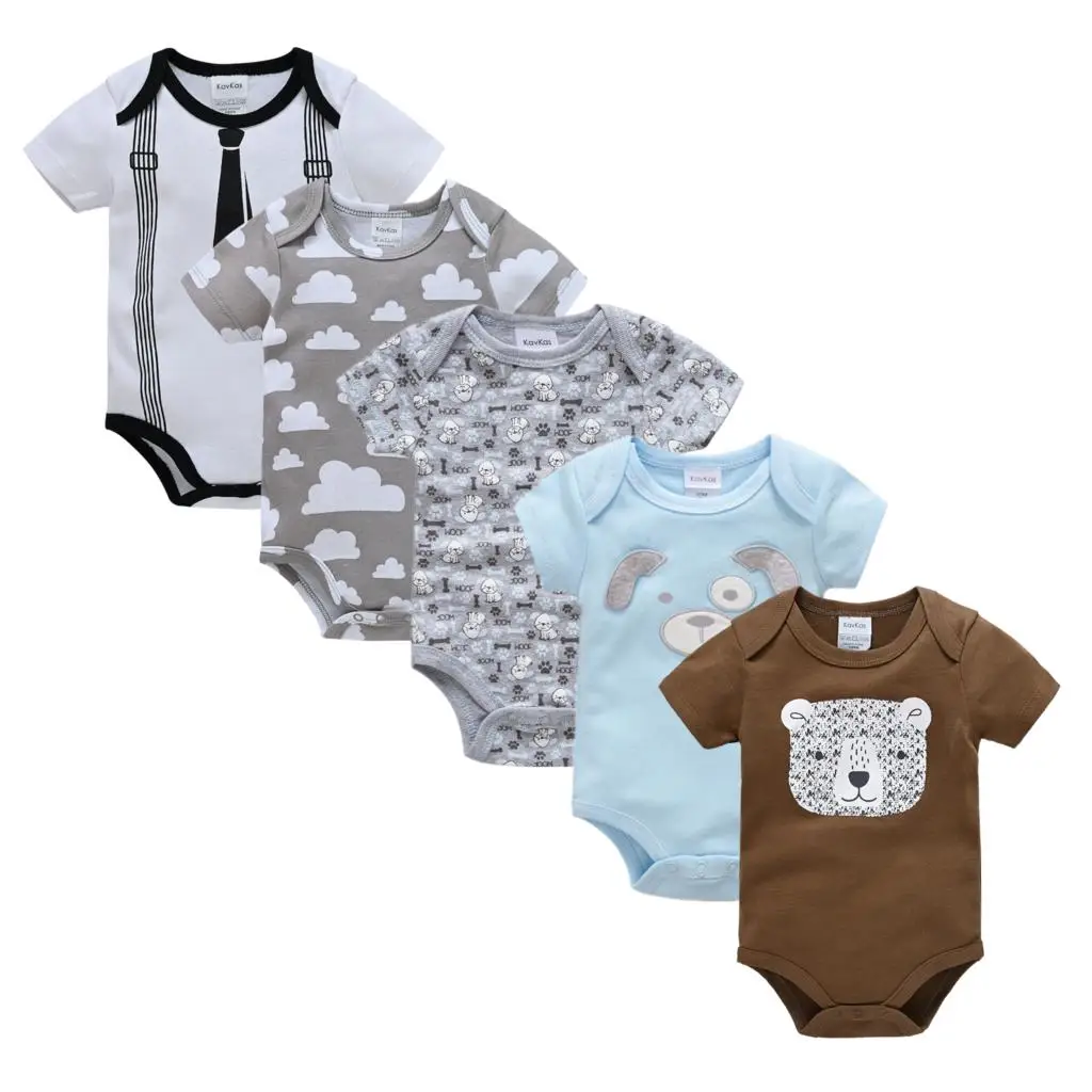 Newborn Baby Girl Jumpsuits Ropa Bebe de Infant Boy Romper Cute Cartoon Outfits Clothes 100% Cotton Short Sleeve Jumpsuits Set