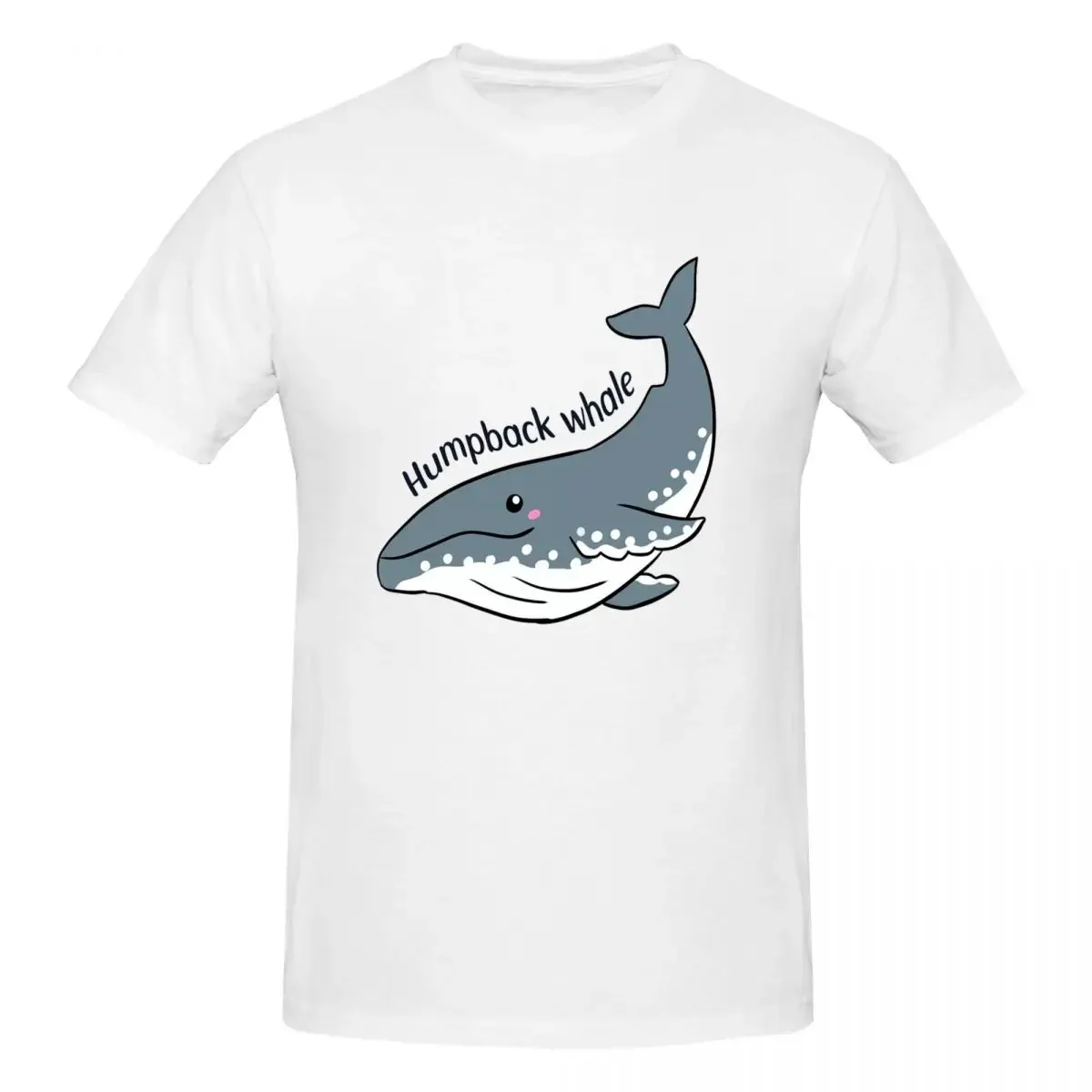 Humpback Whales 100% Cotton T-shirt Male Classic T Shirts Men Round Neck Short Sleeve S-6XL