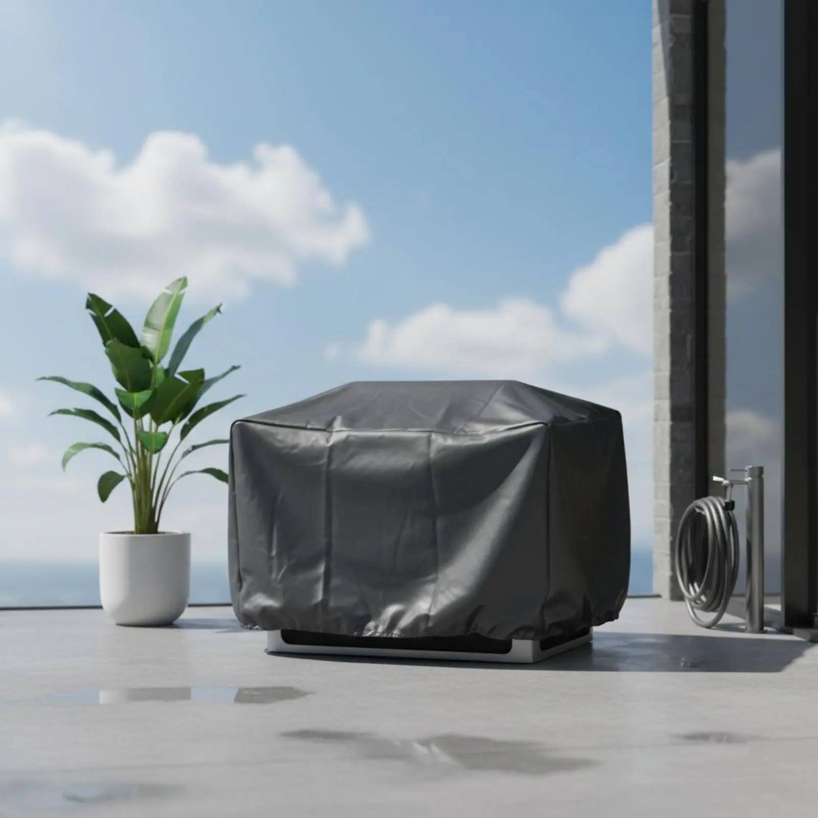 

Silver Coated Drone Debris Cover Dustproof Agricultural Drone Rain Cover Waterproof Generator Protector Seam Sealed for Farmers