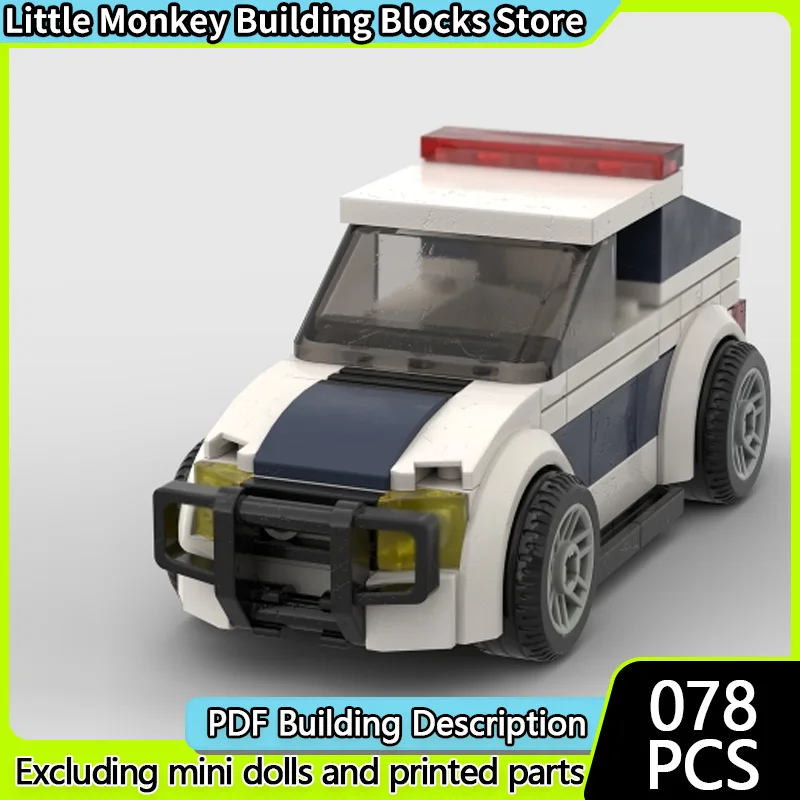 

Конструктор MOC: Модель городского автомобиля, классический патрульный корабль, модульная технология, детские праздничные подарки, набор для сборки игрушек