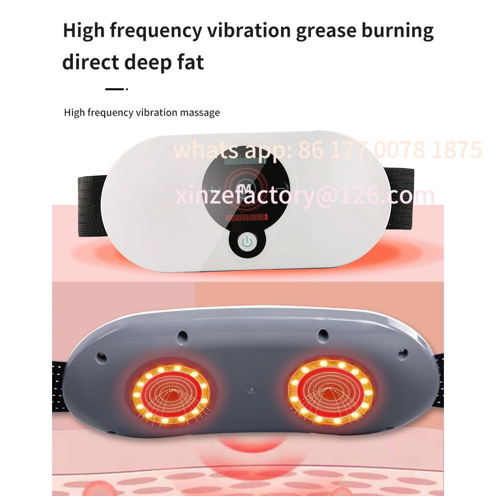 Customizable Electric Waist Massager Abdominal Pulse Muscle Stimulation Massager Vibration Heating Back Massager Body