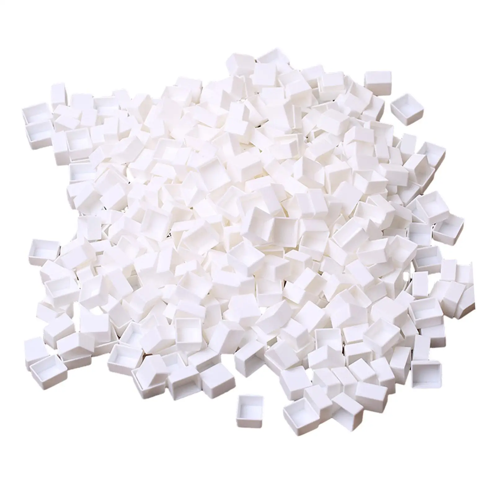 100 Pieces Empty Watercolor Half Pan Trip Leakproof Portable Paint Palette for Teens Artists Children Oil Paints Drawing