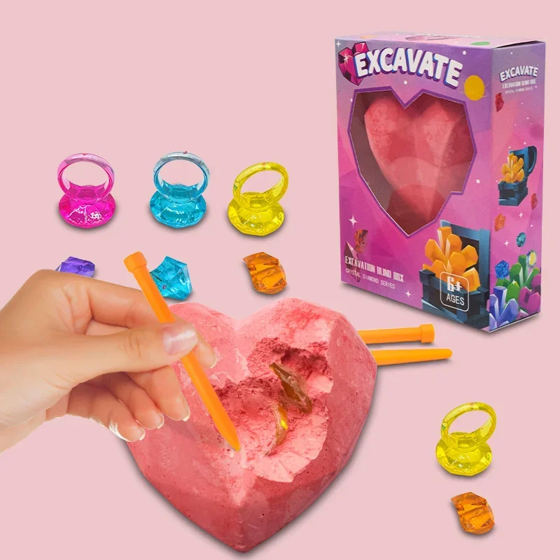 

Gem Excavation Archaeological Mermaid Underwater Treasure Baby DIY Hands on Ability Children's Treasure Hunting Ores