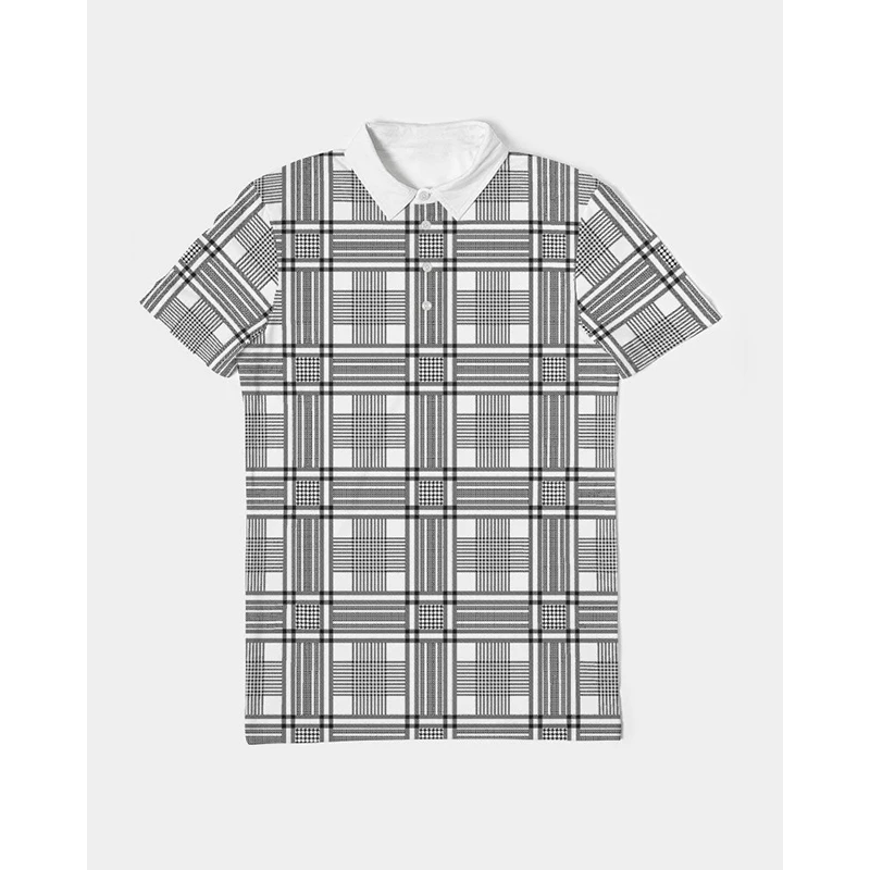 Men's 3D Print Polo Shirts Casual Loose Fit