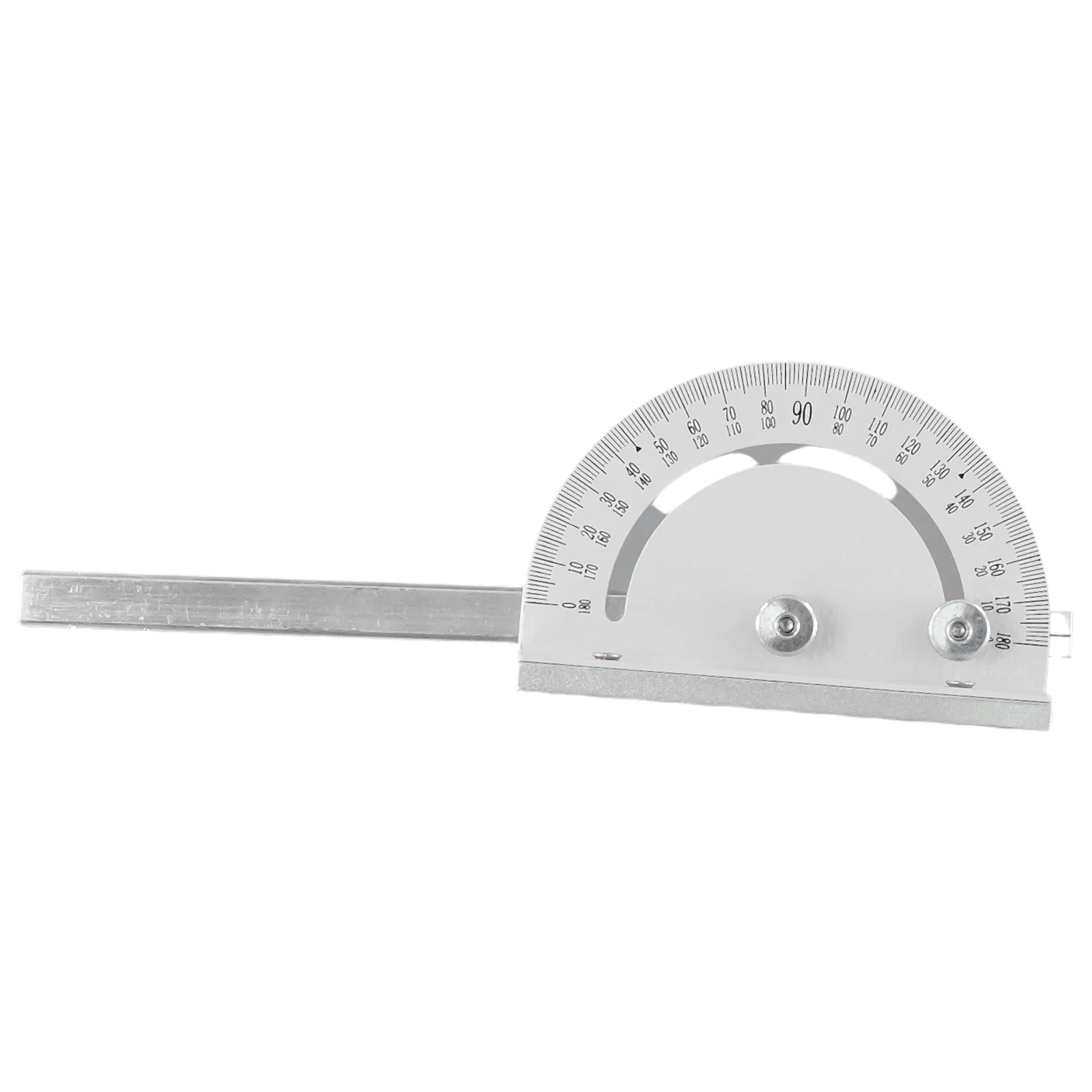 Imagem -02 - Silver Metal Circular Router Miter Gauge com Aperto Grande Régua de Ângulo T-slot Mini Serra de Mesa Ferramenta de Madeira Faça Você Mesmo 180x90 mm