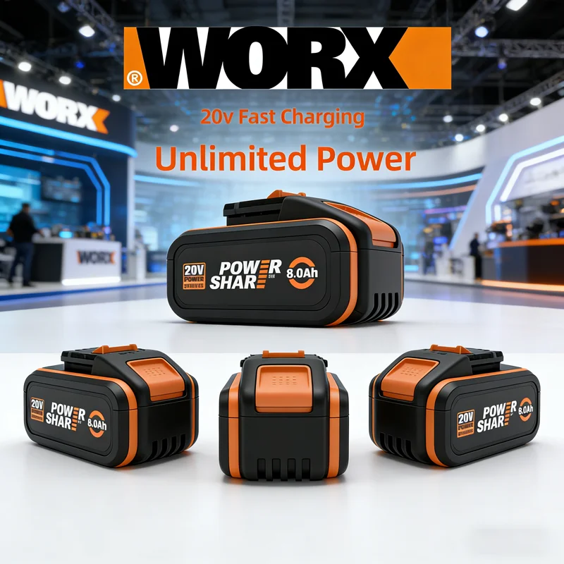 

Сменная аккумуляторная батарея WORX 20V 8.0Ah WA3551 WX373 WA3553 универсального назначения для всех садовых беспроводных электроинструментов WORX 20V