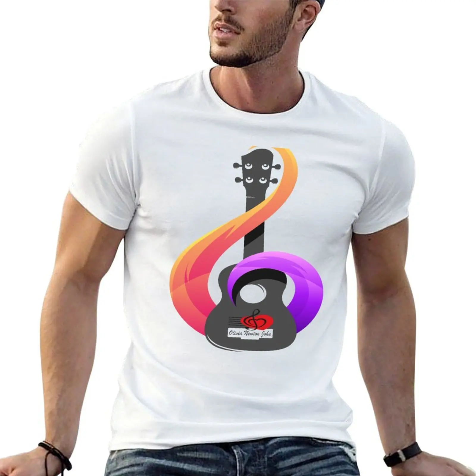 Olivia Newton John T-Shirt man tshirt cotton tshirt 100% t shirts for man pack cotton T-shirt