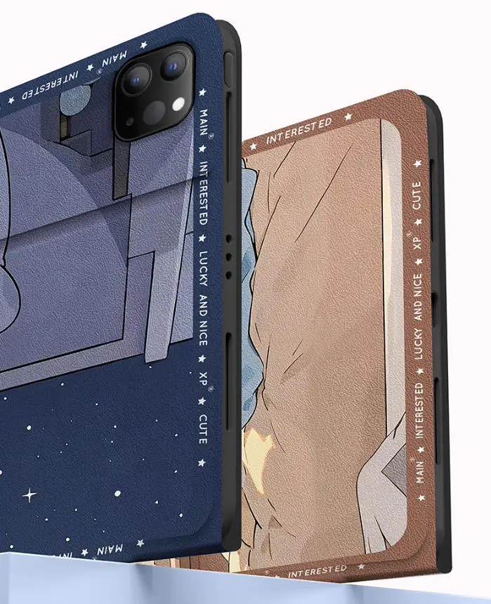 تلوين شين تشان لجهاز iPad حافظة ipad 8/9/10 Air 4 5 M2 M3 10.2in 10.9in A16 11in حافظة واقية Pro 4 5 6 12.9in M4 غطاء لوحي