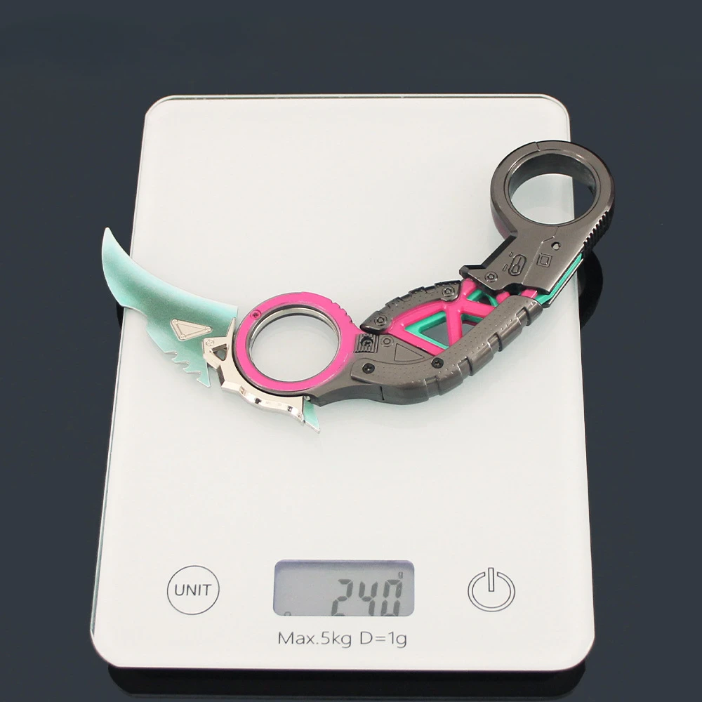 18 cm APEX Spiel Peripherie Waffe Karambit Klaue Klappmesser Modell Legierung Familie Erbstück Sammlung Decora Ornament Spielzeug Geschenk