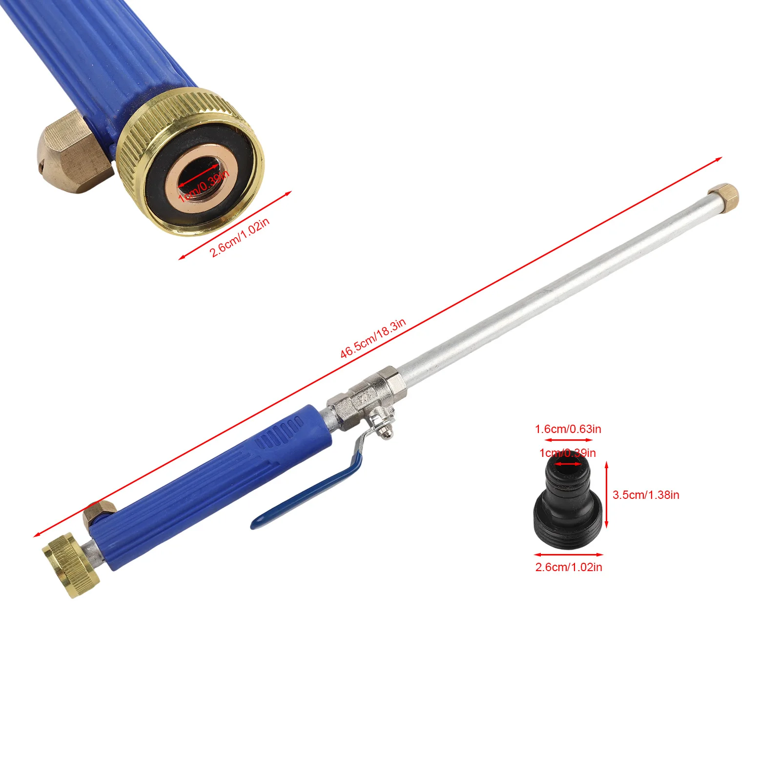 

Brand New Power Washer Modern Tools 3/4\\\" Hose Quick Connectors Garden 3/4\" Hose Quick Connectors 46cm/18.11\"