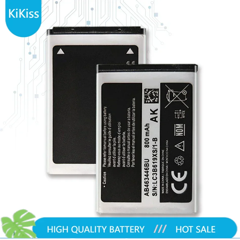 Battery for Samsung GT-C3010/C3011/C3520/E1080/E1150/E1272/SGH-E250/E900/M620/X160/X200/X210 (AB463446BU/AB553446BU/AB043446BE)