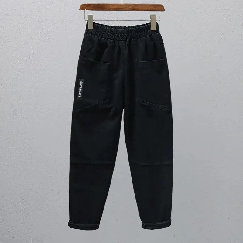 

Летние женские тонкие брюки с высокой талией, новинка 2023 года, женские ветровые брюки, свободные повседневные брюки, женские шаровары с эластичной резинкой на талии