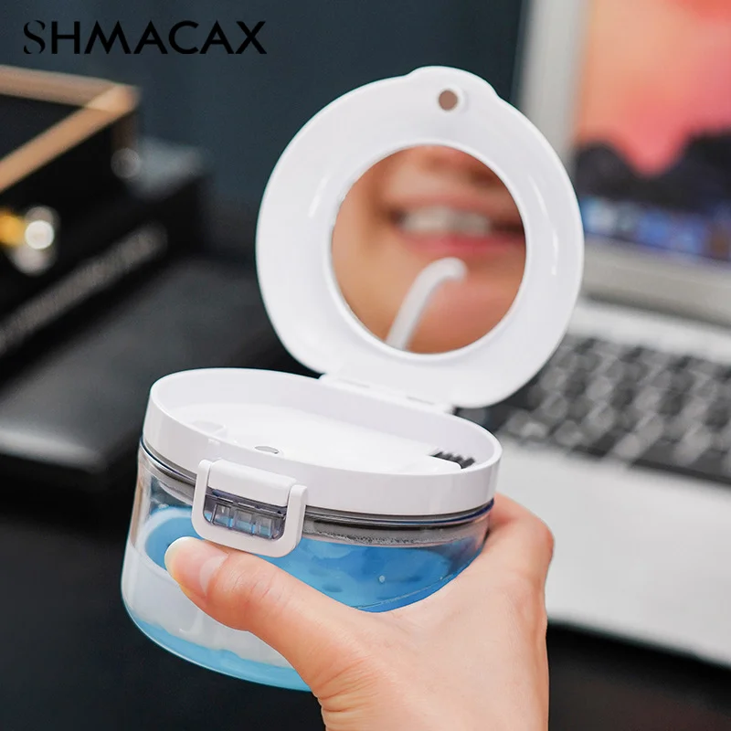 Invisible Braces Storage Box Orthodontic Retainer Box Portable Orthodontic Appliance Vacation Teeth Cleaning Box