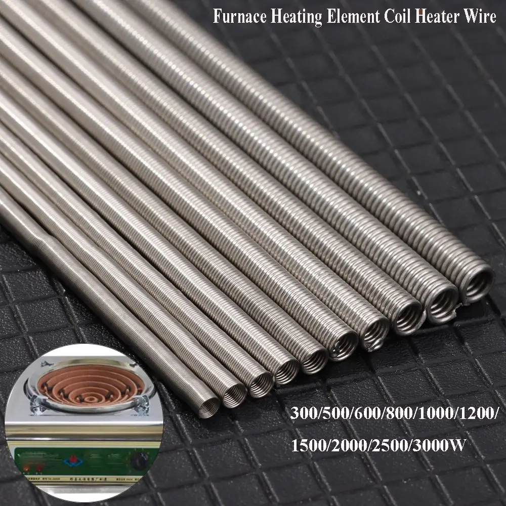 Electric 300/500/600/800/3000W 220V Furnace Heating Heater Wires Element Coil Stove Resistance Wire