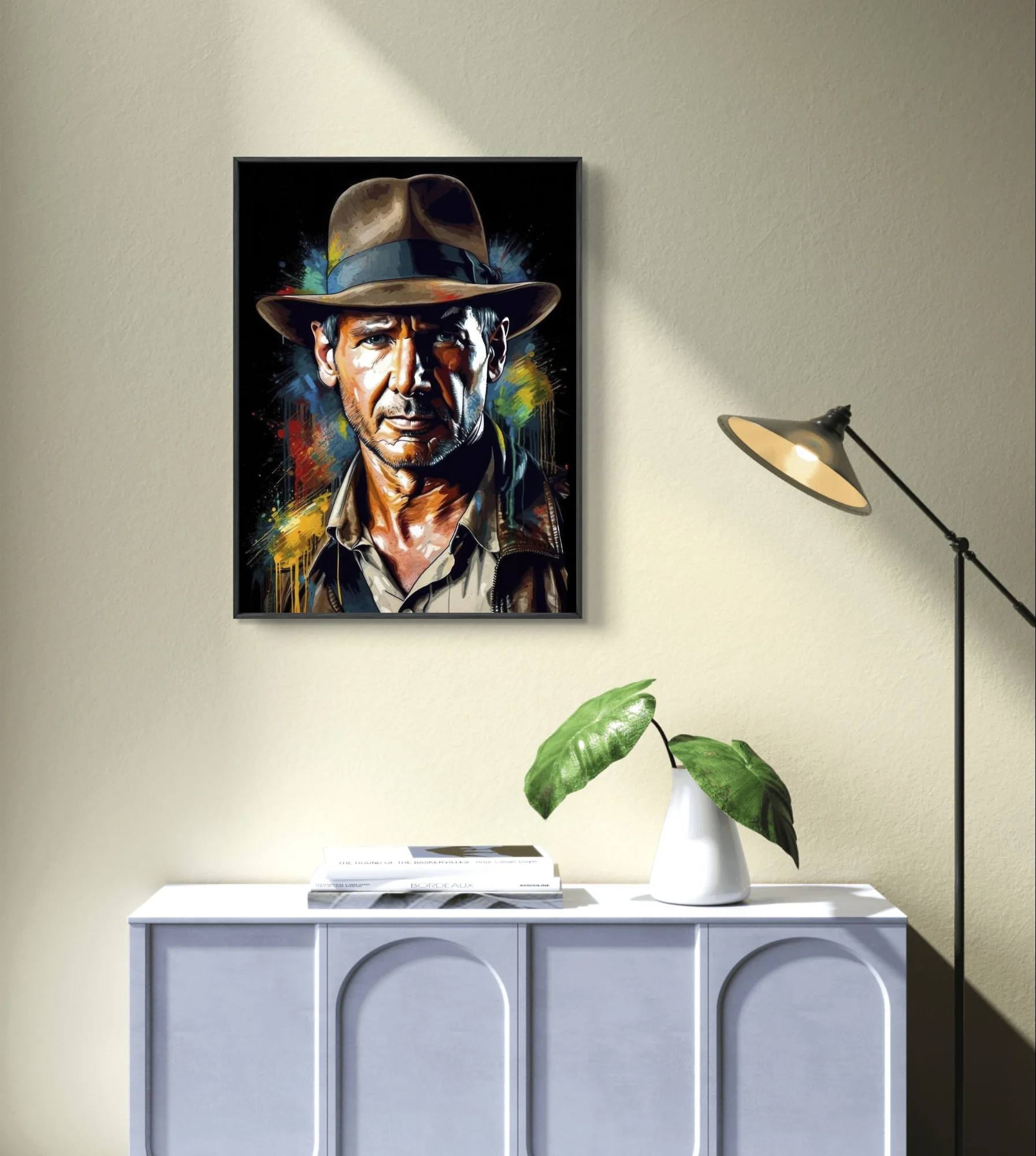 Indiana Jones DIY Diamond Painting Kit Harrison Ford Poster 5D Diamond Embroidery Mosaic Oil Painting Home Decor Hand Gift