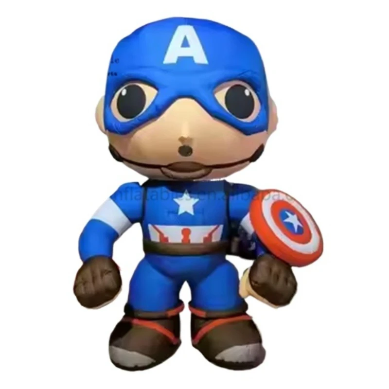 

2m high polyester fabric inflatable blue character cartoon costume movie