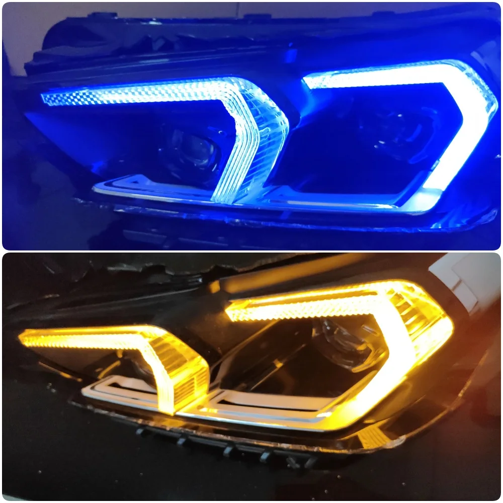 Multi-color Not RGB Amber Yellow Blue Red DRL Chips For BMW 2022 2023 BMW U11 X1 U12 X2 LED Headlight Daytime Running Light