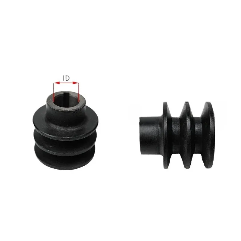 1 unidad de polea de doble ranura para correa redonda, polea de motor para accesorios de máquina trilladora