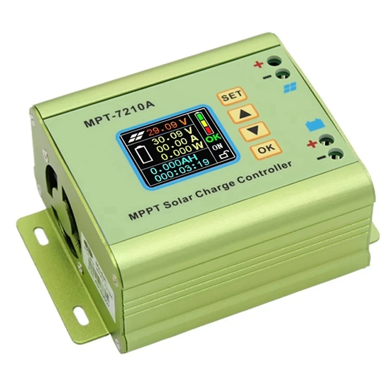 MPT-7210A MPPT คอนโทรลเลอร์ชาร์จพลังงานแสงอาทิตย์ 24 V/36 V/48 V/60 V/72 V พลังงานแสงอาทิตย์แบตเตอรี่ Charger แผง Boost แรงดันไฟฟ้าโมดูล