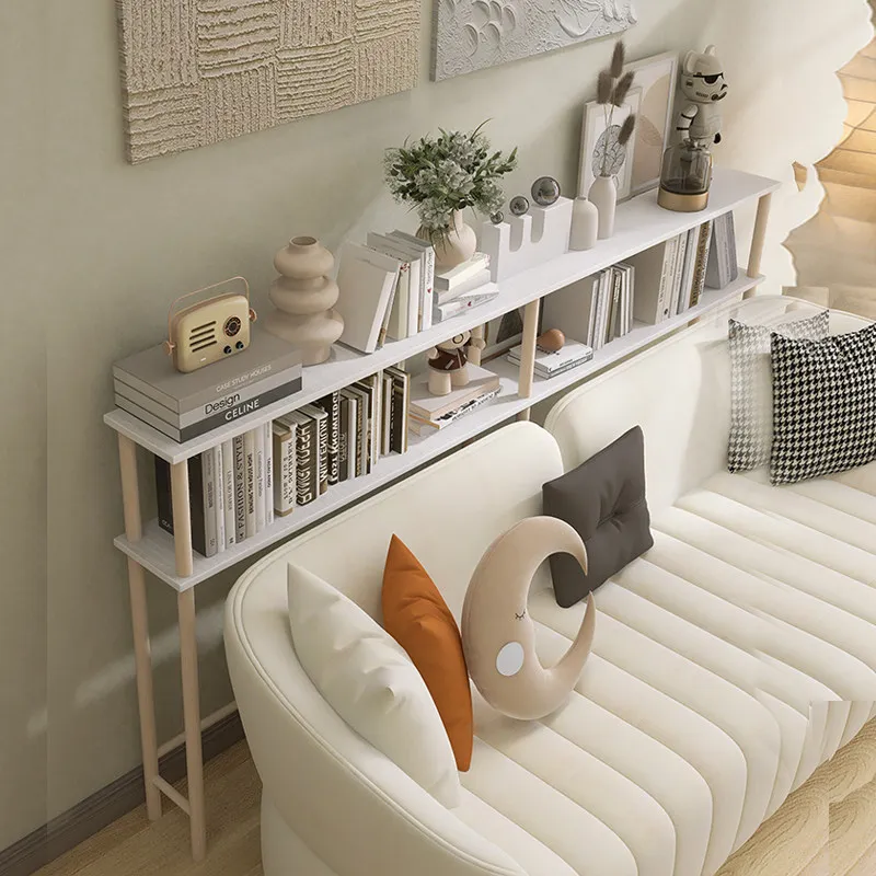 Ultra‑Narrow Gap Storage Rack Slim Long Side Cabinet Wall‑Mount Organizer for Sofa Bed End Bedroom
