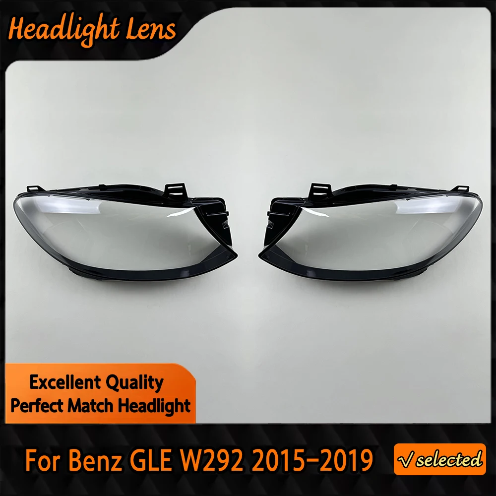 

Headlight Lens For Benz GLE W292 GLE300 GLE400 GLE450 2015 2016 2017 2018 2019 Transparent Headlamp Cover Plexiglass Lampshade