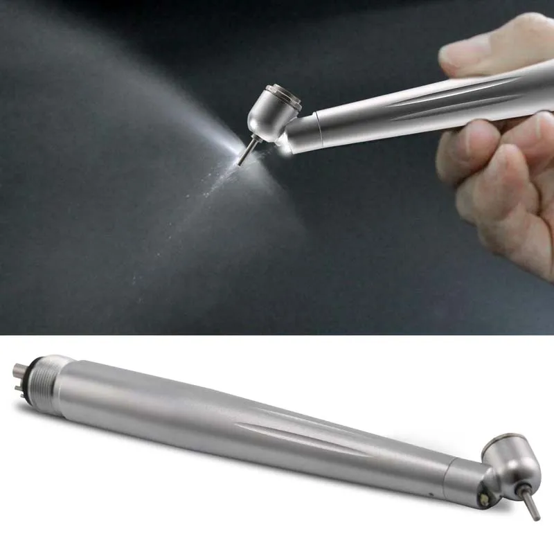 NSK Style Dental LED 45° Surgical High Speed Handpiece Fiber Optic Turbine 4 Hole YABANGBANG