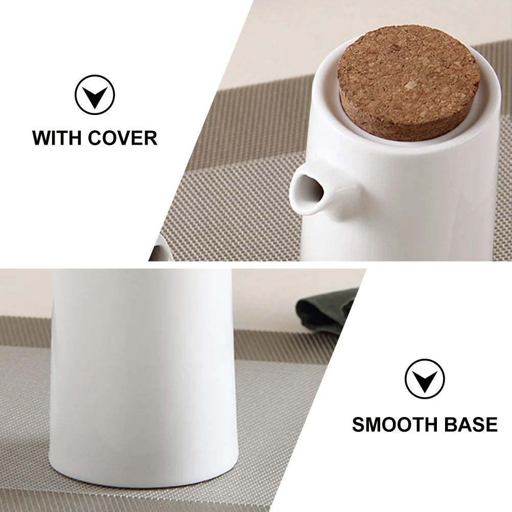 

1Set Ceramic Oil Vinegar Soy Sauce Dispenser Practical Kitchen Tool Exquisite Workmanship Safe Long Life