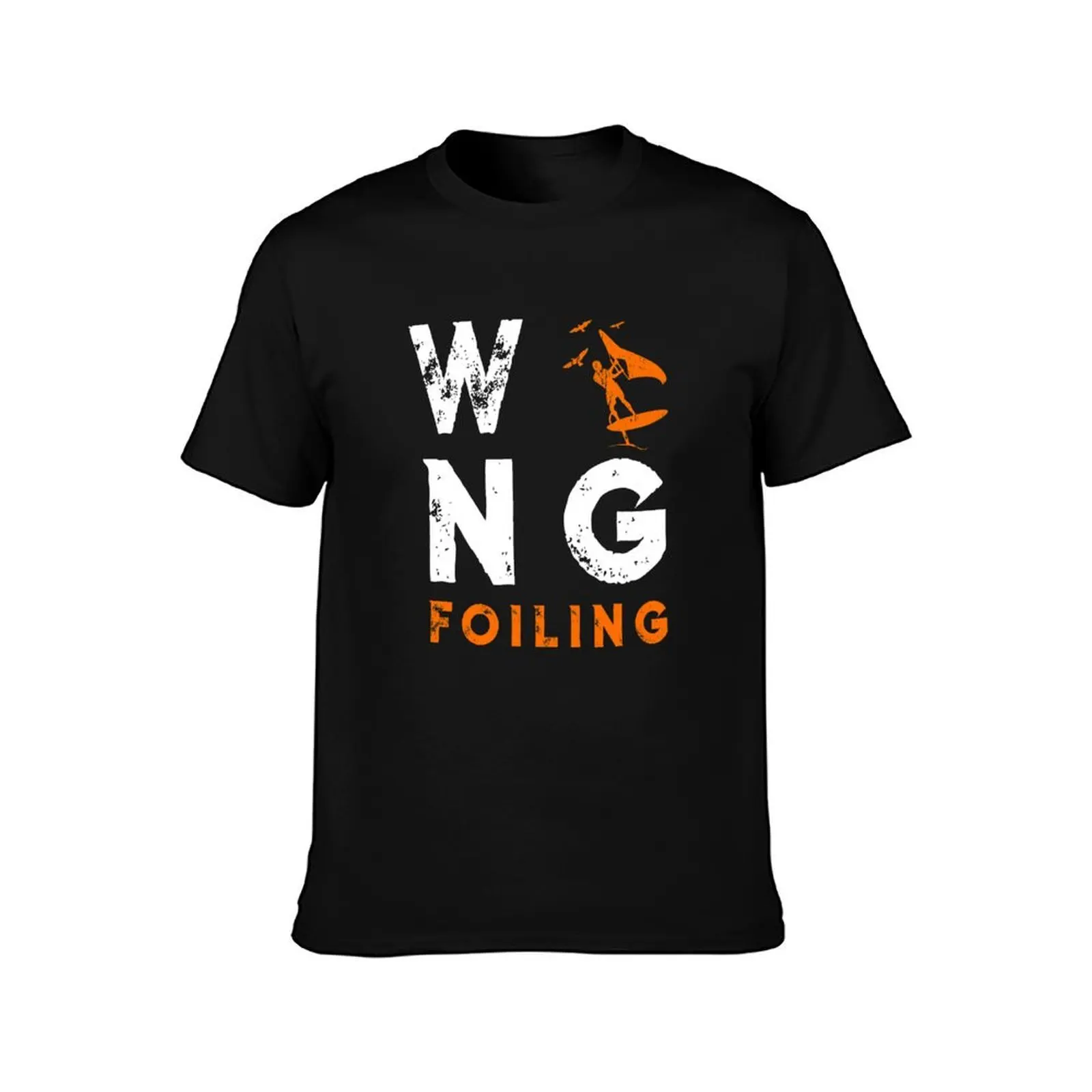 Wing Foiling Design for surfer T-Shirt Basic Regular Fit Casual T-Shirt